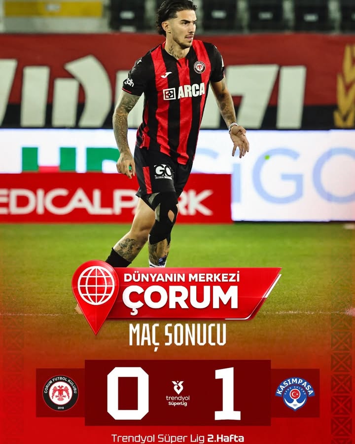 Arca Çorum Fk 0-1 Kasımpaşa